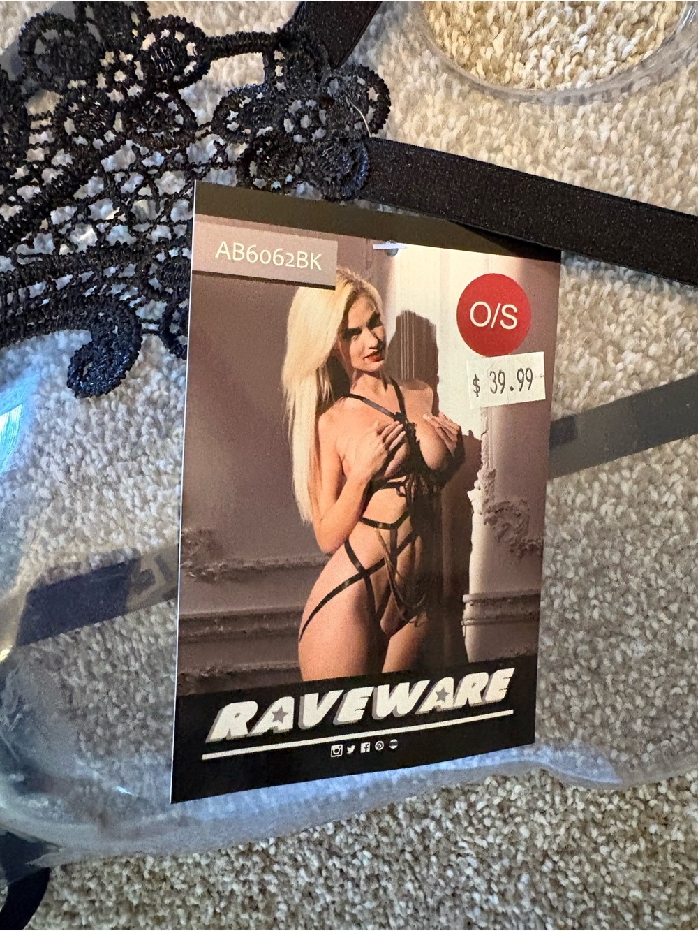 Raveware Strappy Lingerie OS NWT